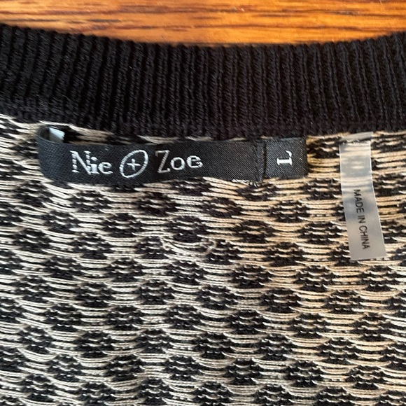 Like New Nic & Zoe Silk Cardigan Sz L - Picture 2 of 5